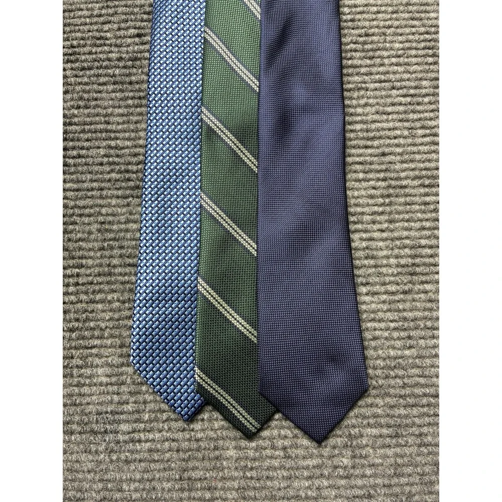 Perry Ellis Portfolio Polyester Tie Mens One Size Geometric Set Of 3 Necktie